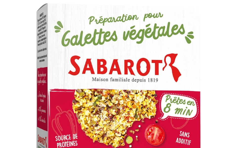 Sabarot Préparation pour Galettes Végétales (Quinoa & Lentilles)