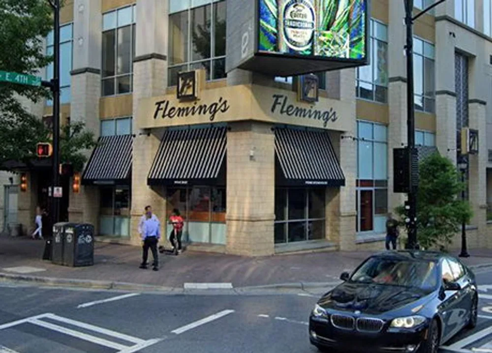 Exterior of Fleming’s in Uptown Charlotte