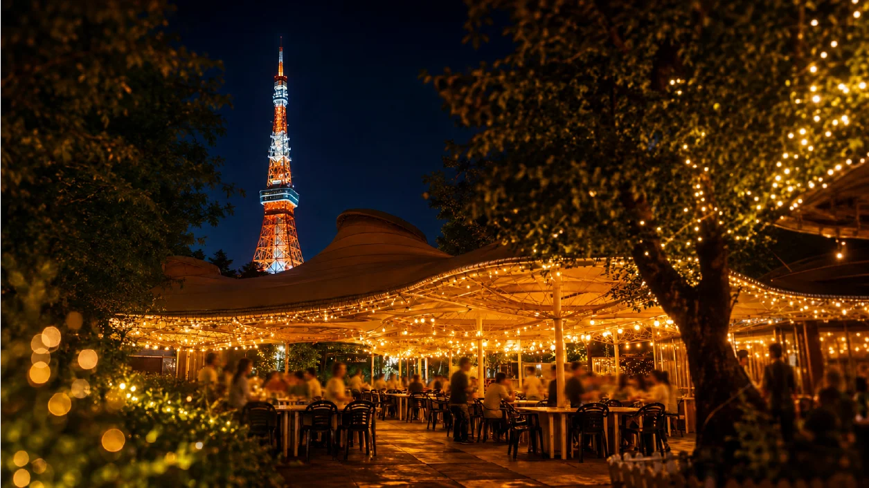 Tokyo Prince Hotel garden barbecue setting shown in the operator’s opening announcement